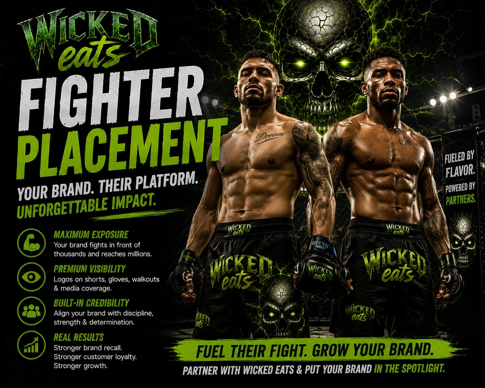 Fighter Placement — Your brand. Their platform. Unforgettable impact.