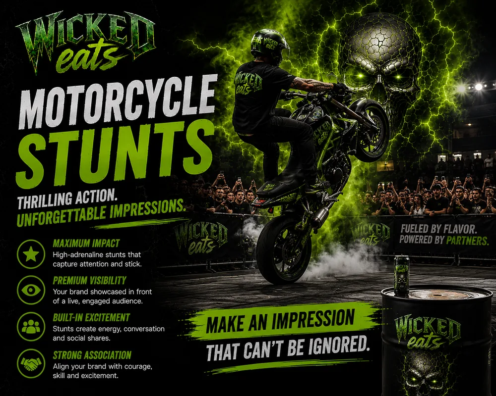Motorcycle Stunts — Thrilling action. Unforgettable impressions.